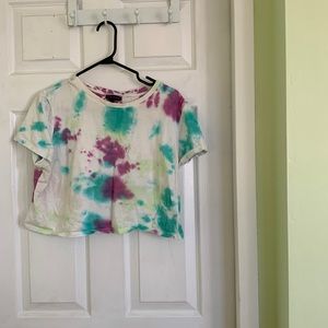 KENDALL & KYLIE tie dye crop top - L